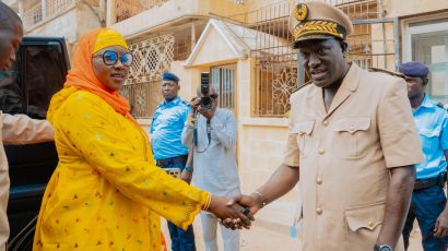 Ziar de Madame Amy Mara Dièye auprès du Khalife Général des Tidianes